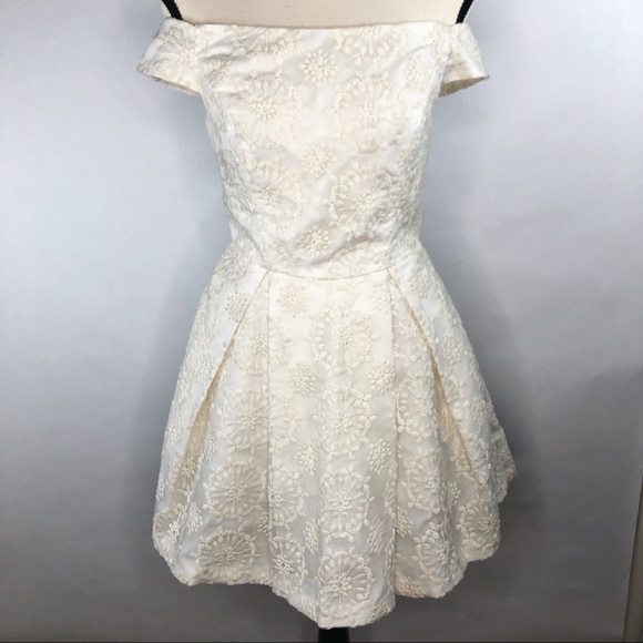 topshop cream dress